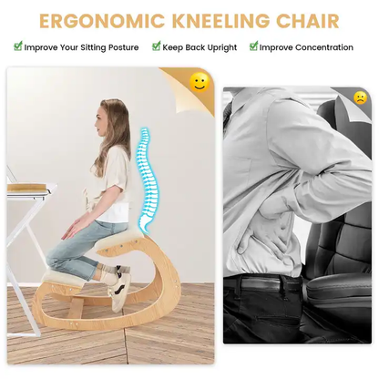 silla ergonómica de madera