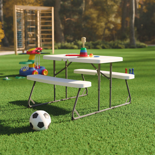 silla de jardín con mesa plegable para niños,