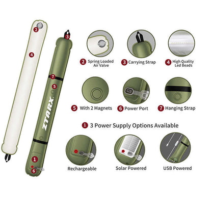 Lámpara de Camping Inflable y Plegable para Exteriores