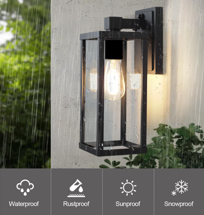 Cabezal de puerta con lámpara de pared de cristal LED