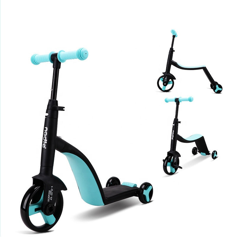 Triciclo Multifuncional 3 en 1 para Bebés | Scooter • Correpasillos • Patineta de 3 Ruedas • Evolutivo • Estable • Ideal para Primera Movilidad