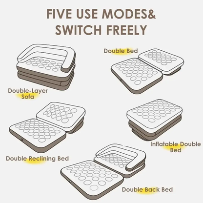 Sofá Cama Inflable Plegable de 2 Asientos