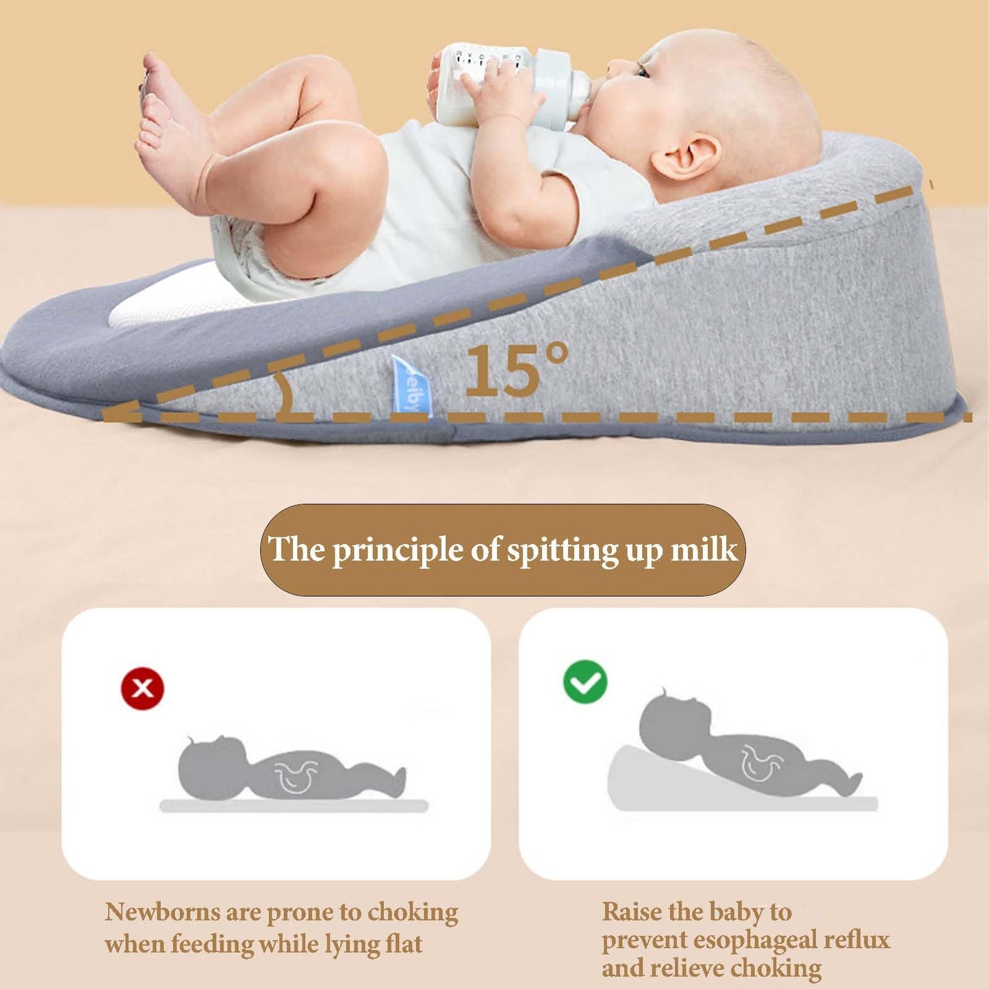 Cama de Bebé Antirreflujo