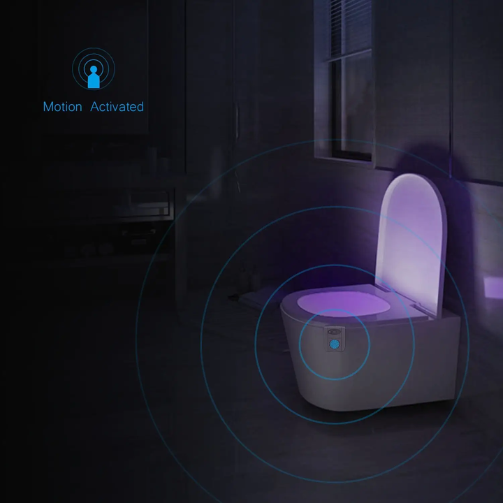 Lámpara de Ambiente LED para Inodoro con Sensor de Movimiento
