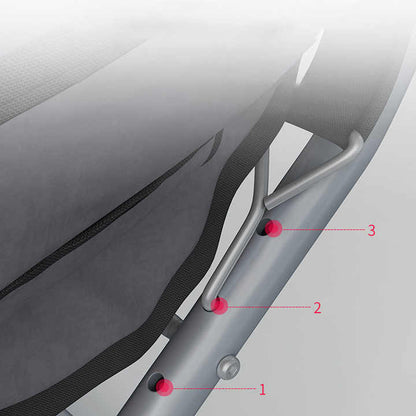 Sofá plegable con reposapiés incluido