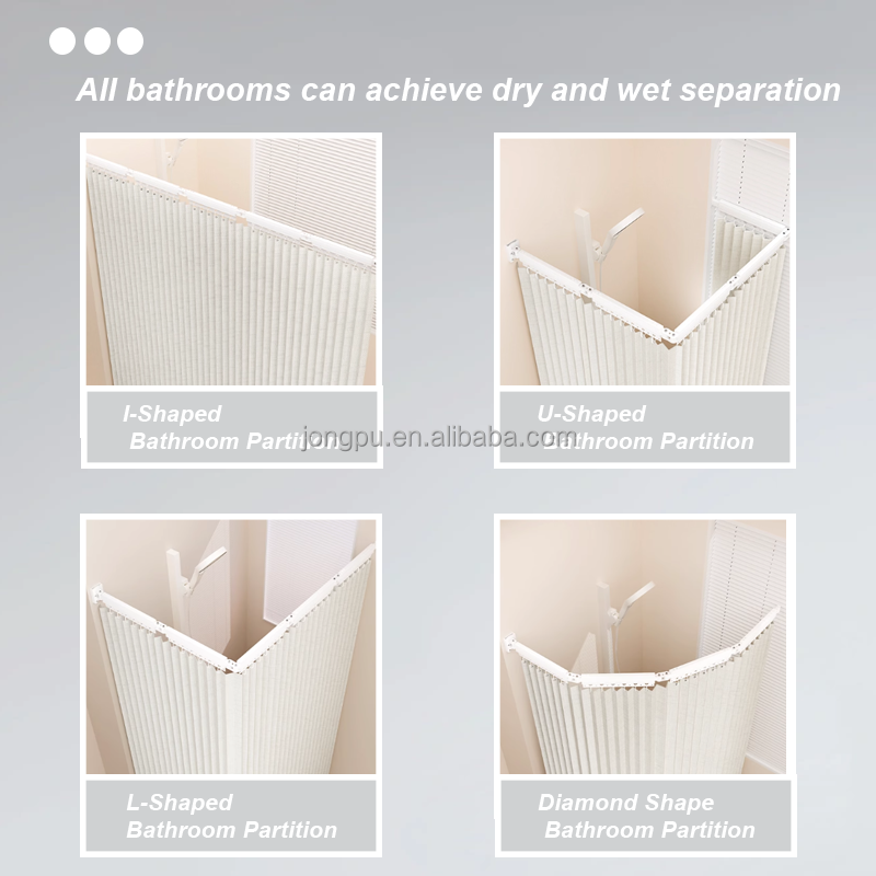 cortina de ducha de poliéster impermeable