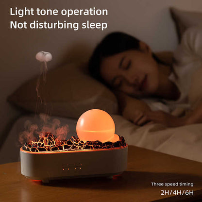 💨  HUMIDIFICADOR ULTRASÓNICO CON AROMATERAPIA Y LUZ LED 🌿