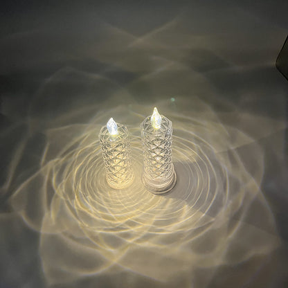 Velas sin Llama Pilar para Momentos Románticos