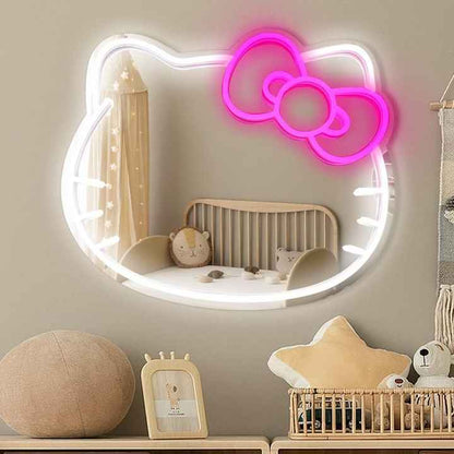 ESPEJO HELLO KITTY LED NEÓN