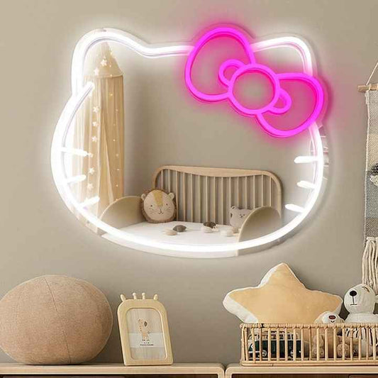 ESPEJO HELLO KITTY LED NEÓN