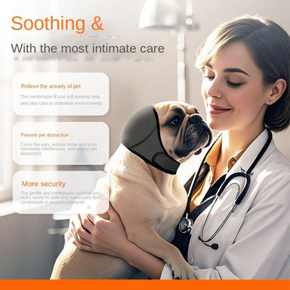 Protector de Cabeza Impermeable para Perros Yun Summer — Orejeras Insonorizantes y Calmantes