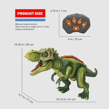 Tiranosaurio Rex RC 2.4G — Dinosaurio de Control Remoto que Camina y Rocía Niebla