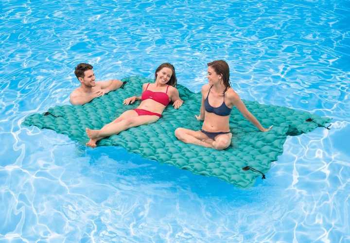 colchoneta flotante Lounge Blue