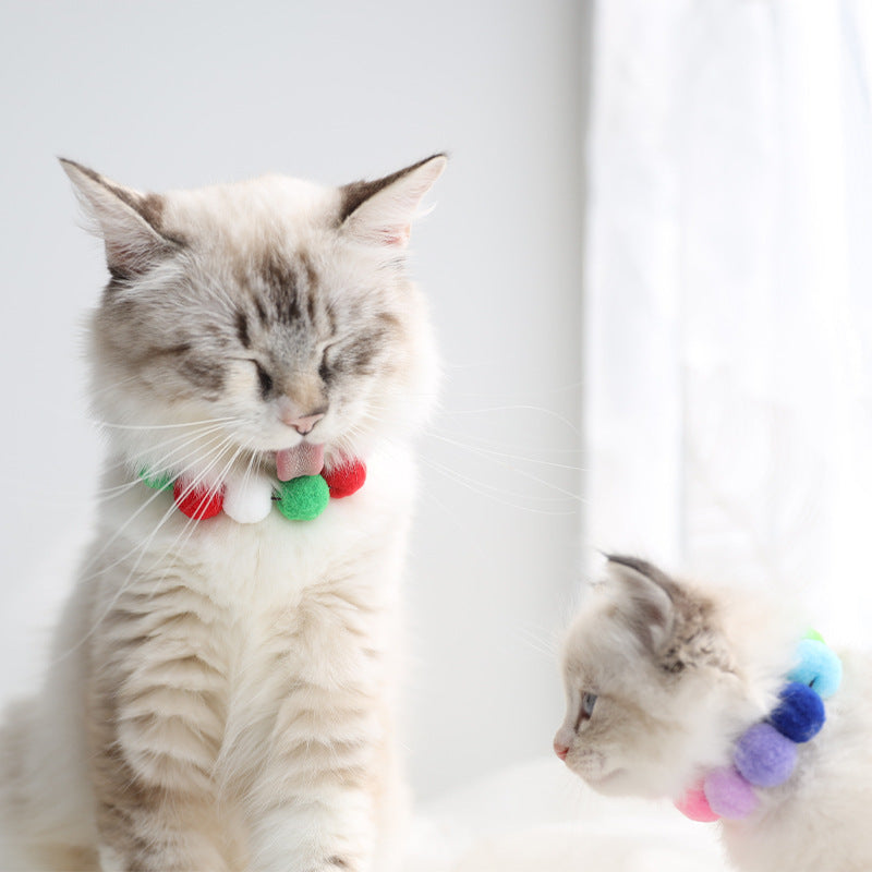Collar de Pompón para Gatos y Perros