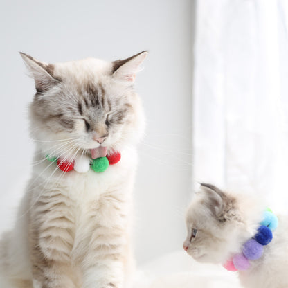 Collar de Pompón para Gatos y Perros