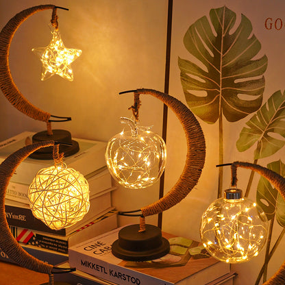 Luz Decorativa LED “Eid Mubarak” en Forma de Luna y Estrella