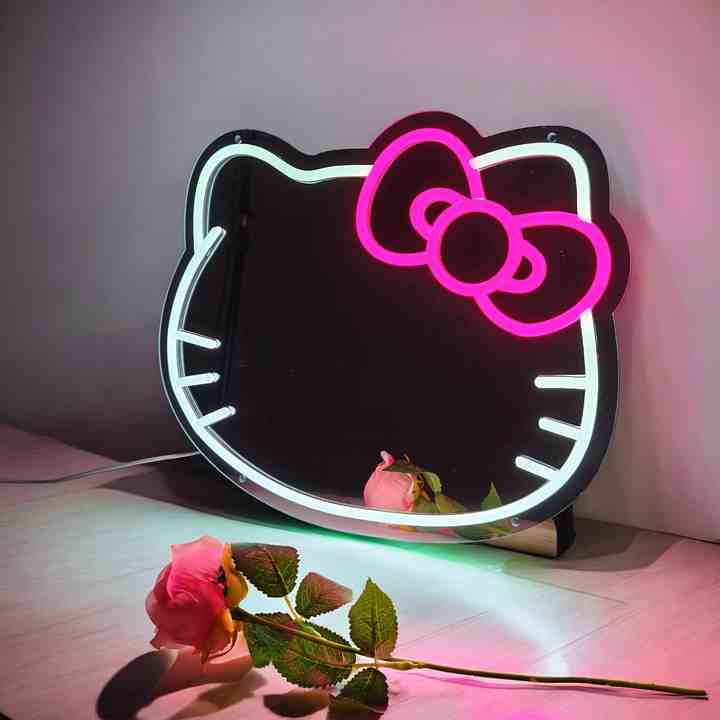 ESPEJO HELLO KITTY LED NEÓN