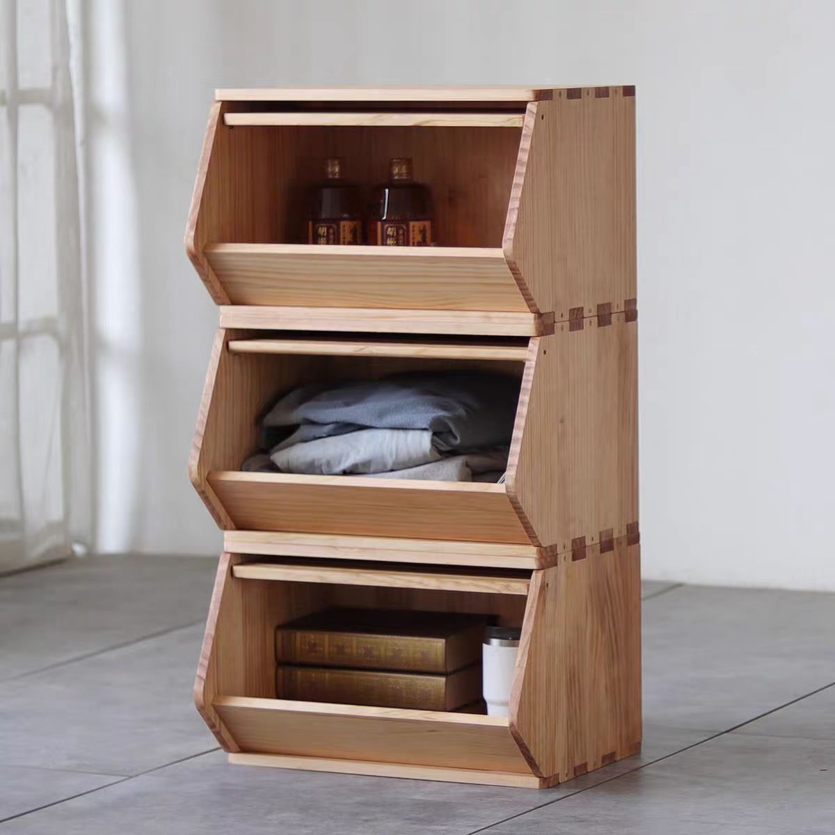 Cajas de Almacenamiento de Madera Estilo Japonés