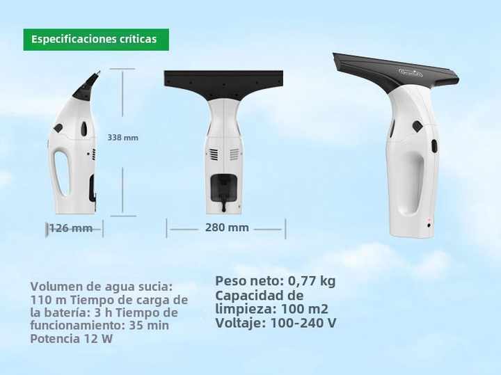 ASPIRADORA DE VENTANA INALÁMBRICA