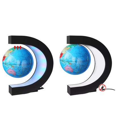 Globo Terráqueo Giratorio en Suspensión