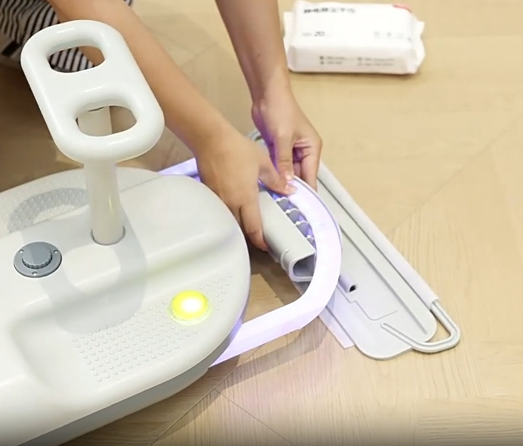 Go-Kart Giratorio Antivuelco con Función de Limpieza