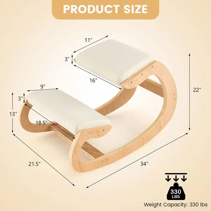 silla ergonómica de madera
