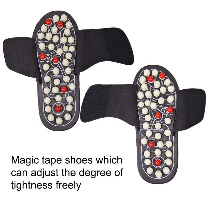 zapatillas de acupresión y reflexología podal