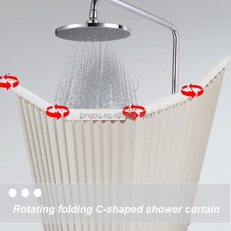 cortina de ducha de poliéster impermeable
