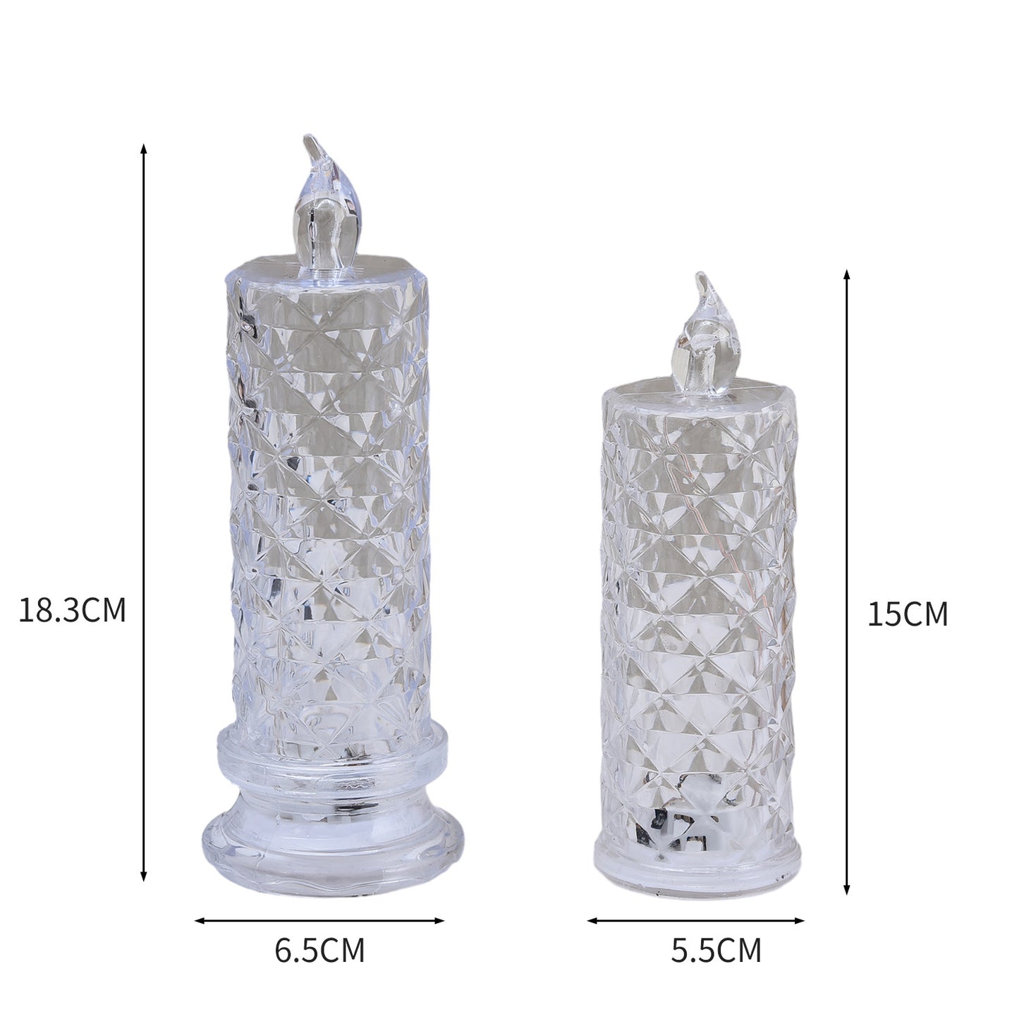 Velas sin Llama Pilar para Momentos Románticos