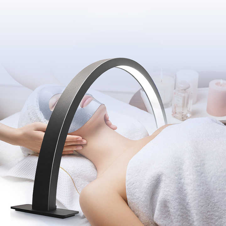 Lámpara de Escritorio para Manicura con luz tricromática en forma de arco lunar