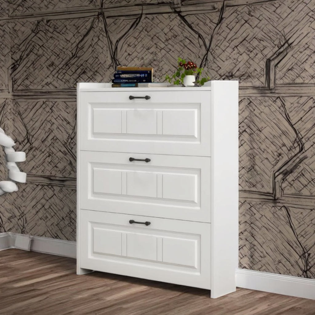 ZAPATERO MODERNO MDF CON CUBO ABATIBLE – AHORRA ESPACIO PARA ENTRADA Y SALA DE ESTAR