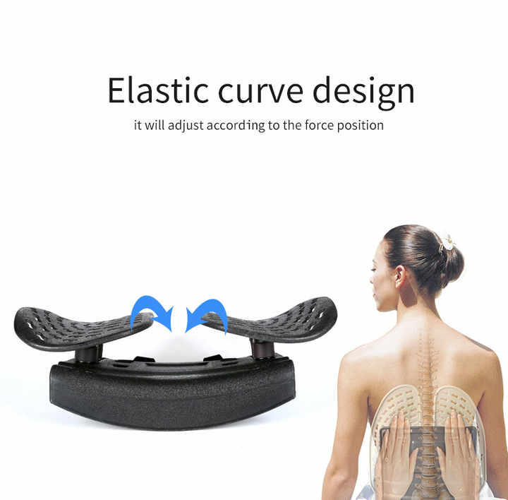 Soporte lumbar ergonómico para oficina y automóvil