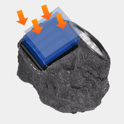 Luz de Piedra Solar Decorativa para Jardín