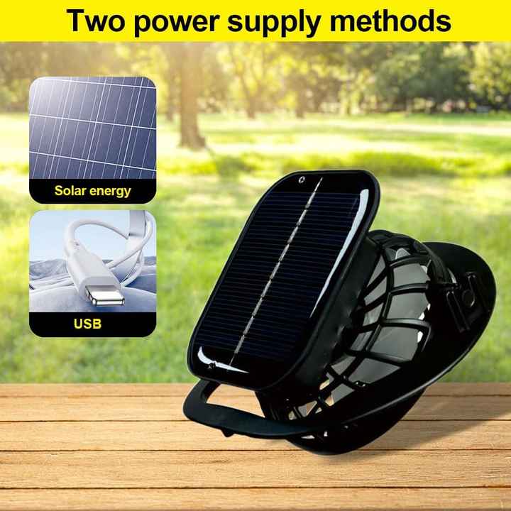 Sombrero con Ventilador Solar