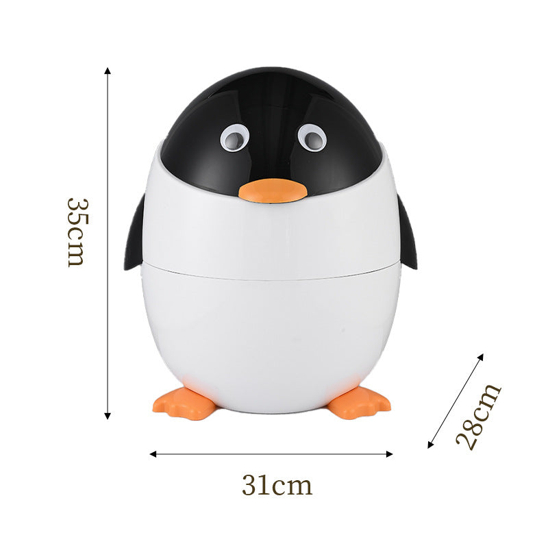 Bote de Basura – Diseño de Pingüino