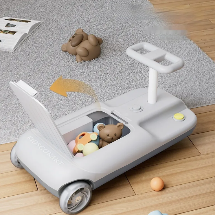 Go-Kart Giratorio Antivuelco con Función de Limpieza