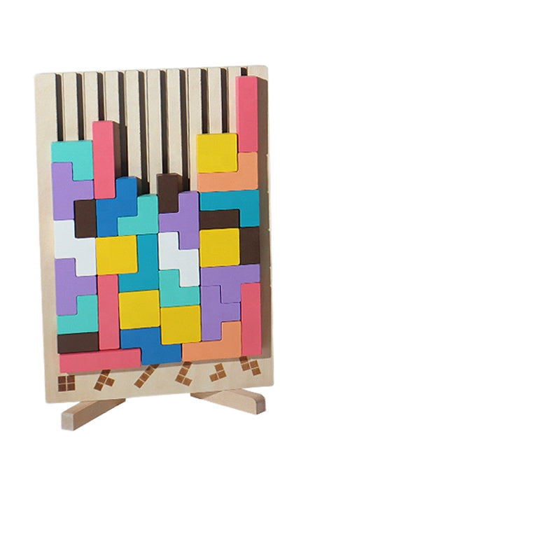 Juego de Bloques Deslizantes de Madera