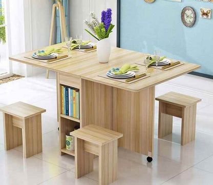 MESA DE COMEDOR EN MADERA PLEGABLE
