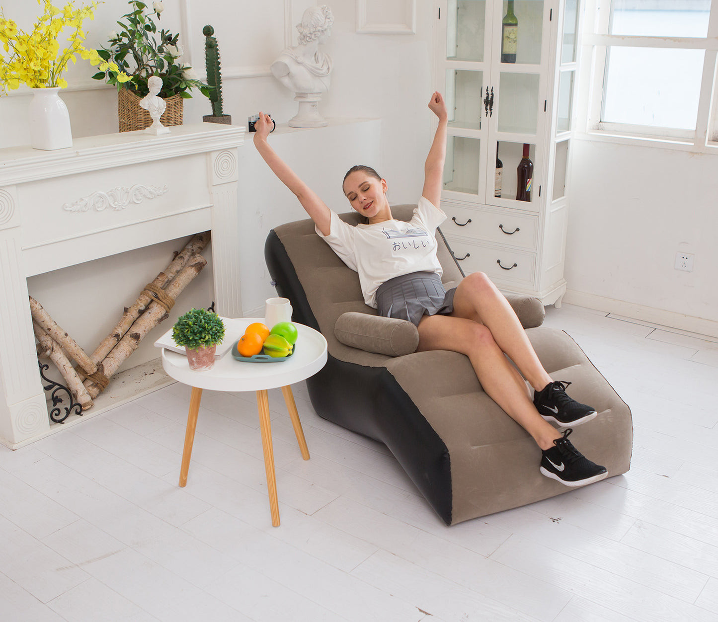 Sofá de Aire Inflable en Forma de “S”