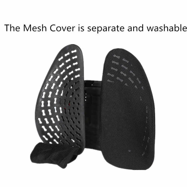 Soporte lumbar ergonómico para oficina y automóvil