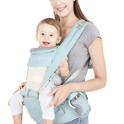 PORTABEBÉS ERGONÓMICO DE ALGODÓN CON TABURETE DE CINTURA – MULTIUSOS PARA RECIÉN NACIDOS Y NIÑOS PEQUEÑOS