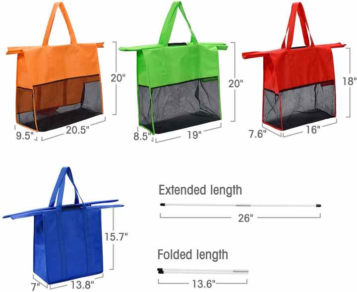 Bolsa de Compras de Red 4 en 1