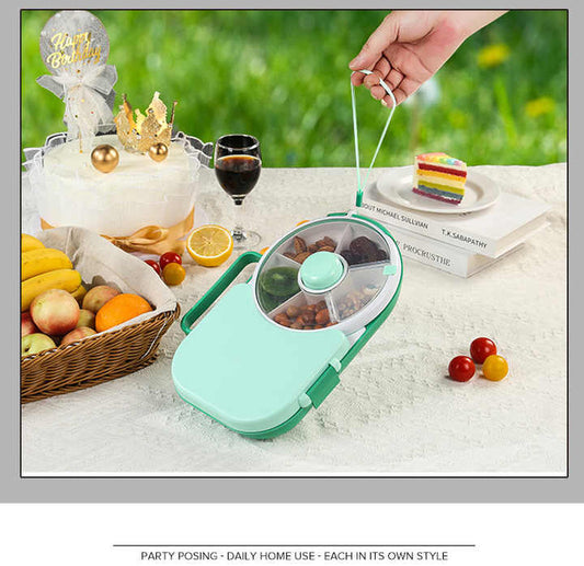 Caja Bento giratoria para snacks infantiles