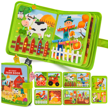 Libro Sensorial Educativo 3D de Granja