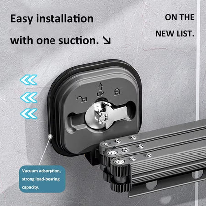 Tendedero de Ropa Plegable de Metal para Pared