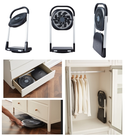 Ventilador de Pedestal Eléctrico Plegable