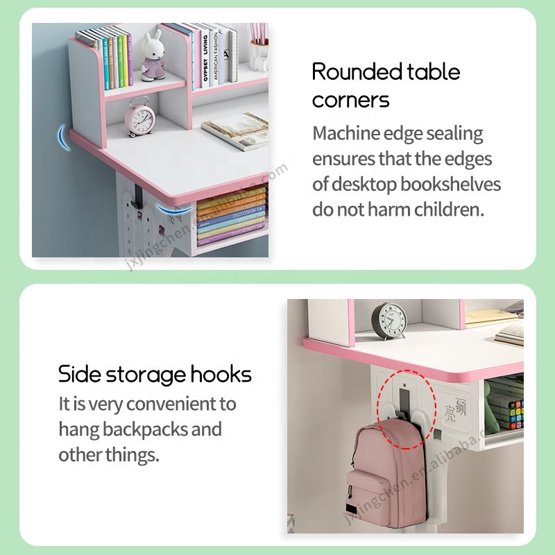 Silla de Escritorio y Estudio de Metal para Niños – Escritorio Elevable Cómodo y Ergonómico para Primaria y Secundaria