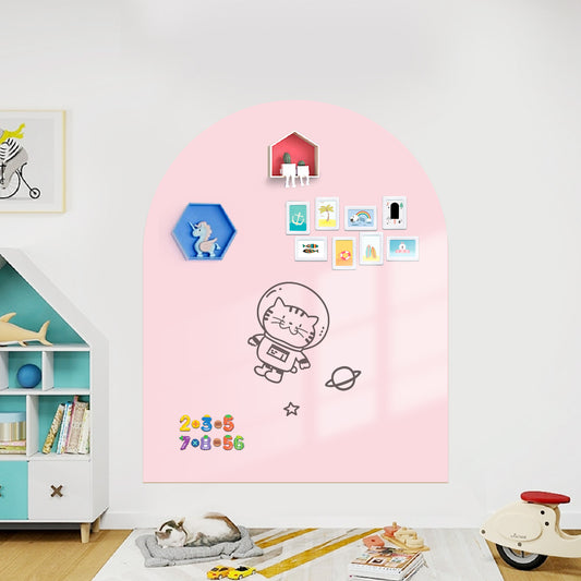 Pegatina de Pared de Grafiti Magnético Rosa Claro ✨🧲 | Pizarra Autoadhesiva Multifuncional para Habitaciones Infantiles