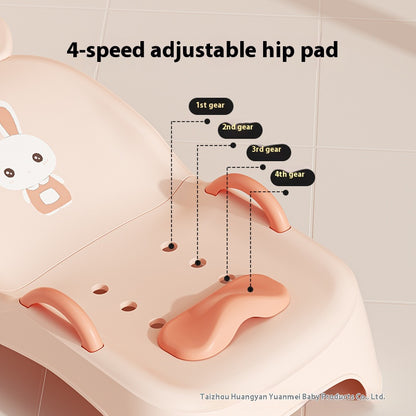 Silla de Champú para Bebé — Cojín Impermeable de Cuero PU, Antideslizante y Súper Cómoda para Baño Infantil