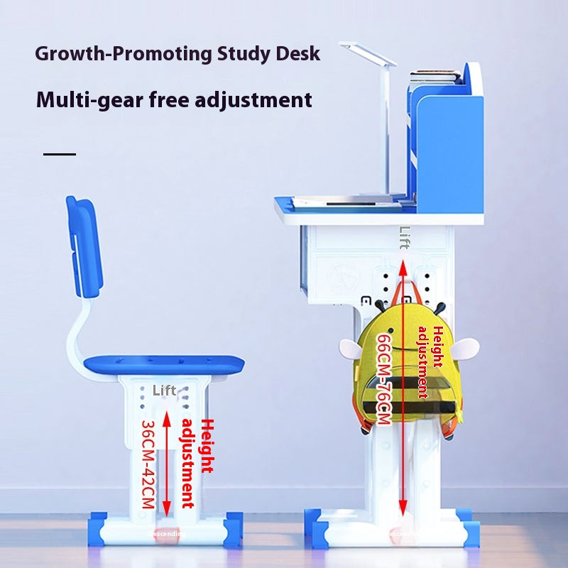 Silla de Escritorio y Estudio de Metal para Niños – Escritorio Elevable Cómodo y Ergonómico para Primaria y Secundaria